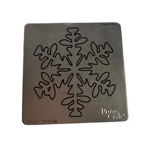 Cricut Cuttlebug 3"x3" Snowflake Scrapbooking Die Metal Made In China Craft